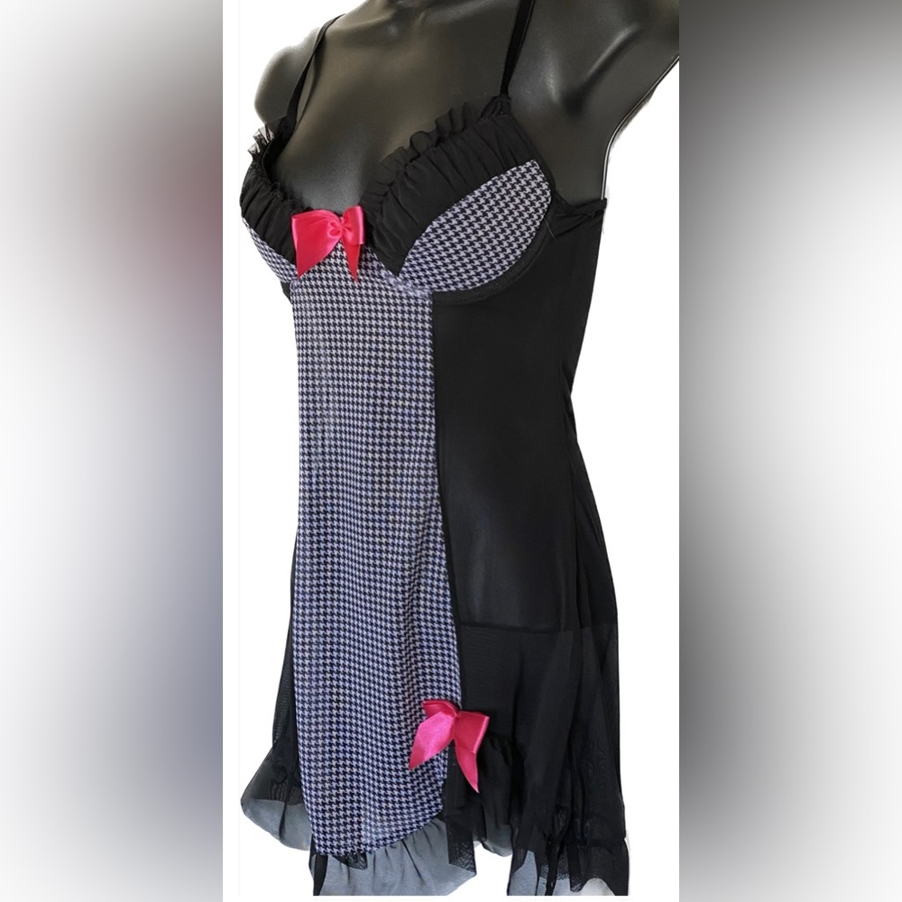 Rampage BLK/WHT Chemise, S *P1066